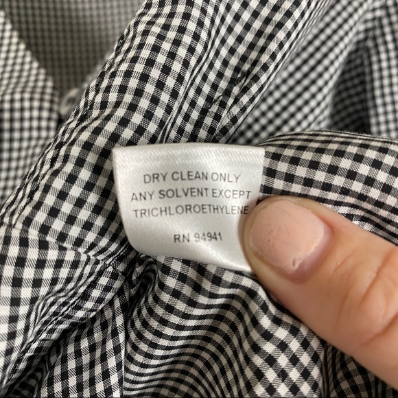 Intermix Myra Gingham Long Sleeve Bow Waist Tie Top - Picture 15 of 15